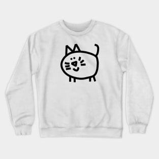 Cute Kitty Cat Chonk Crewneck Sweatshirt